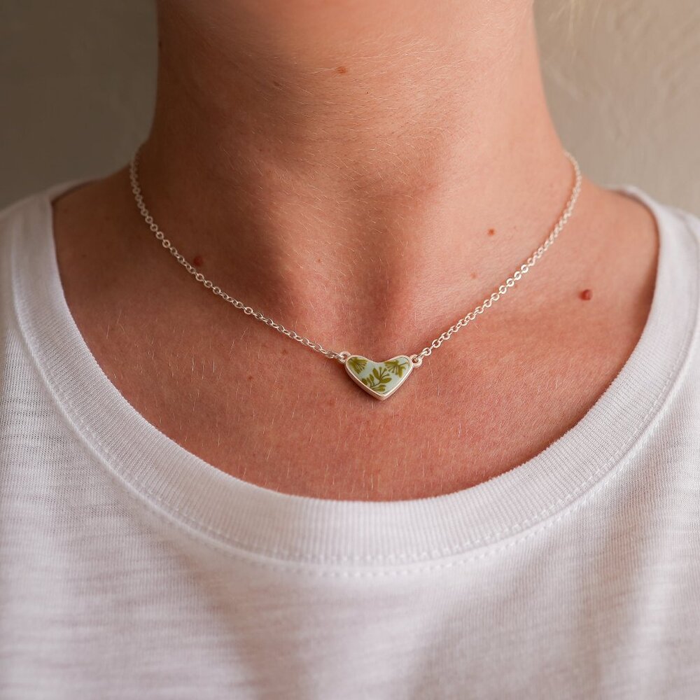 NWT - People We Love Reversible Clay Heart Necklace: Mother